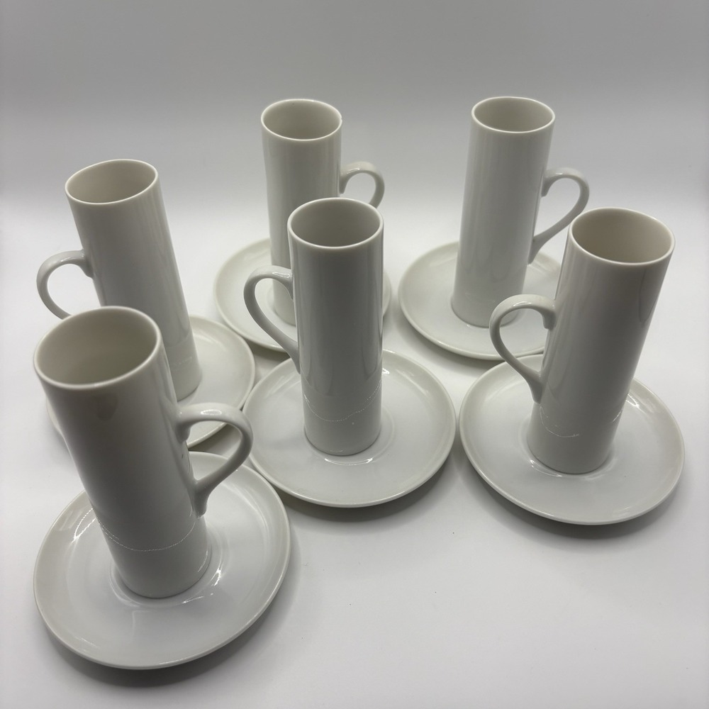 MCM Lagardo Tackett Schmid 60 Porcelain Espresso Demitasse Cups Saucers Spoons - Picture 12 of 13